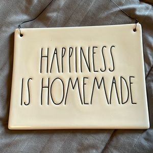 Rae Dunn wall art. Approximately 8x6. Ceramic.